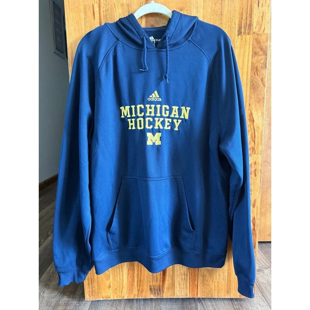 Men’s Adidas ClimaWarm University of Michigan Hockey Hoodie Sz. XL